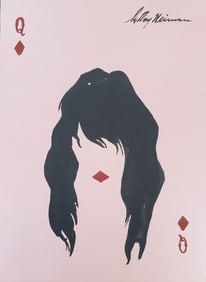 LeRoy Neiman, Playboy Femlin Diamond Lips, Original Signed Watercolor Drawing