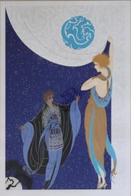 Erte, 'Nocturne', Signed & Numbered Serigraph