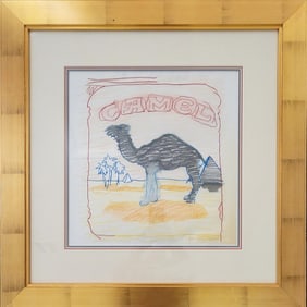 Larry Rivers, 'Stencilpack Camel' - Signed Limited Edition Camel Cigarettes Lithograph, 1978