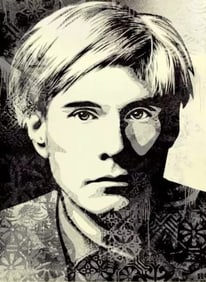 Shepard Fairey Signed & Numbered Screenprint "Andy Warhol Silver Variant"