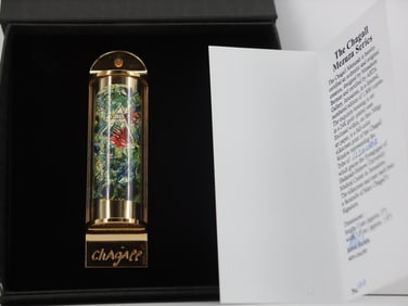 Marc Chagall, 'Issachar', 24K Gold Plated Limited Edition Mezuzah w/ Silkscreen