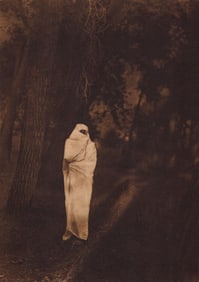 Edward S. Curtis, Plate 7 Waiting In The Forest Cheyenne, 1910
