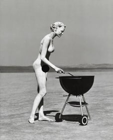 Herb Ritts - Stephanie With Barbeque, 1991