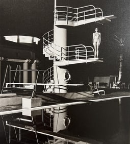 Helmut Newton, Diving Tower, Old Beach Hotel, Monte, 1981
