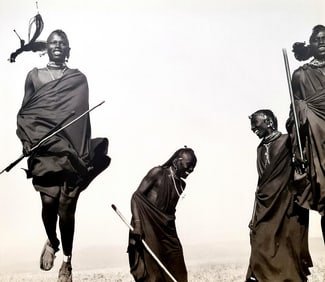 Herb Ritts, Maasai Warrior, Dance Ceremony, 1994