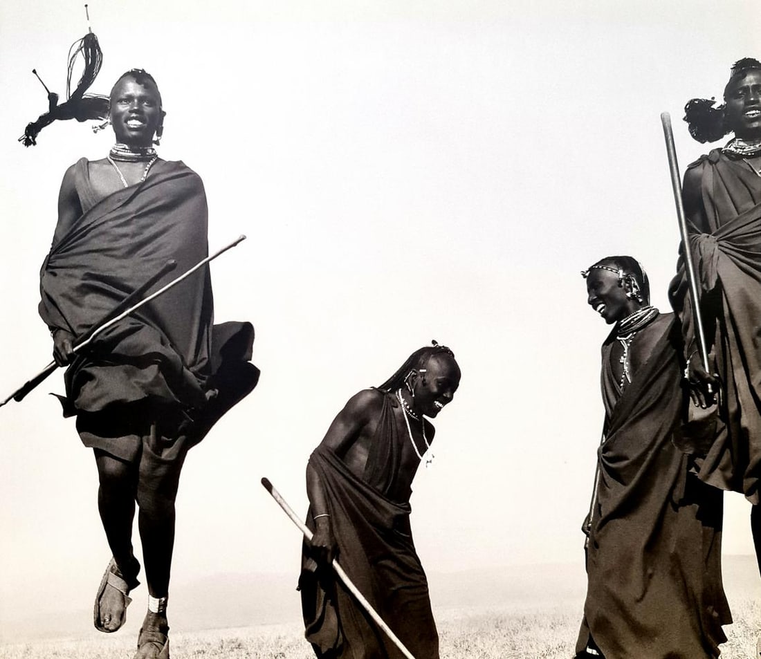 Herb Ritts, Maasai Warrior, Dance Ceremony, 1994 (1 of 1)