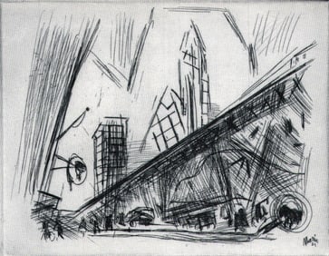 John Marin, Downtown New York, 1923