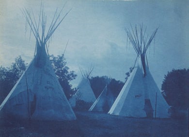 Edward S. Curtis, Fig. 20 Cheyenne Tipis, 1910