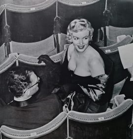 Marilyn Monroe With Arthur Miller At A Play Premier - 4
