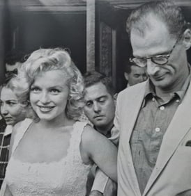 Marilyn Monroe Leaving The Hospital With Arthur Miller, 1957