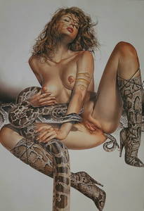 Hajime Sorayama 'Untitled' 1997 Offset Lithograph- Large Format