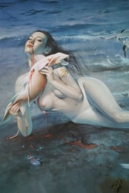 Hajime Sorayama 'Untitled' 1997 Offset Lithograph- Large Format