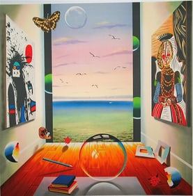 Ferjo, 'Discovery', Original Artist Proof Lithograph, 23"x23"