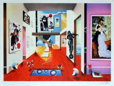 Ferjo, 'Homage To The Master'S' Lithograph, Signed & Numbered Ap. Ferjo Coa
