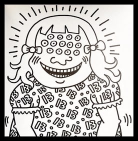 Keith Haring, Untitled IV, Lithograph, 1985