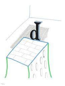 David Hockney - Letter D - Framed Lithograph
