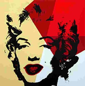 Andy Warhol, Golden Marilyn 11.42 Sunday B Morning Serigraph
