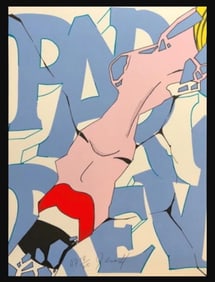 John Matos "Crash", 'Paris Review', Artist Proof, Serigraph