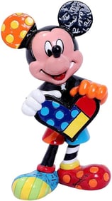 Romero Britto, 'Disney's - ' Mickey With Heart', Stone Resin Sculpture