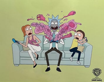 Warner Bros - Adult Swim, 'Rick & Morty - Surprise', Limited Edition Animation Sericel