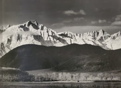Ansel Adams, Winter Sunrise, Sierra Nevada, From Lone Pine, California, 1944