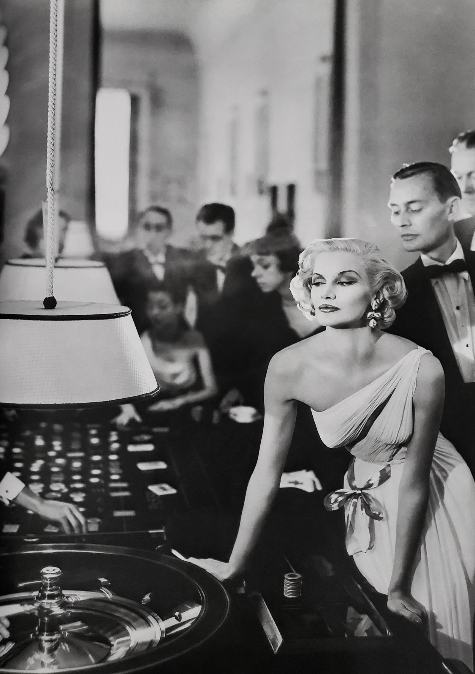 Richard Avedon, Sunny Harnett, Evening dress by Gres, Casino, Le Touquet, 1954: Photographer: Richard Avedon (American, 1923 - 2004) - internationally renowned portrait and fashion photographer, one of the most important and influential photographers during the last half of the t