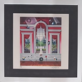 Ferjo, "Red Room", Signed Limited Edition Artist Proof, Lithograph, W/ Artist Coa