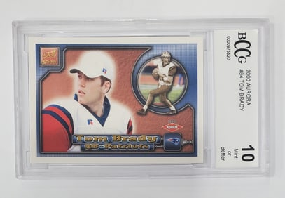 Tom Brady Rookie Card Beckett Gem Mint 10
