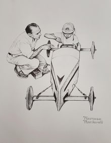 Norman Rockwell, Life Soap Box Racer - C.1960S