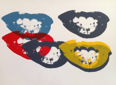 Andy Warhol, "I Love Your Kiss Forever Forever", Sunday B Morning Screen Print