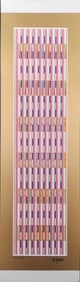 Yaacov Agam, Vertical Orchestration, Serigraph Signed Limited Edition Number Hc 2/18