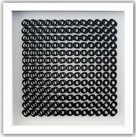 Victor Vasarely, 'Oeuvres Profondes Cinetiques', Framed Serigraph