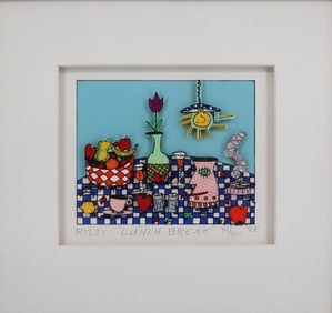 James Rizzi, Lunchbreak, 3D Signed Limited Edition 1988