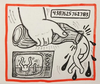Keith Haring, 'Against all odds', Limited Edition Silk Screen, 1990 - 9