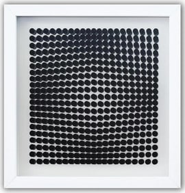 Victor Vasarely, 'Oeuvres Profondes Cinetiques', Viii Framed Serigraph