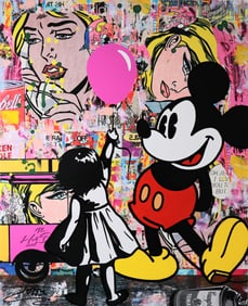 Jozza - Pop Art, 'Hot Dog!', Signed Acrylic Canvas Painting, 2025, 30"x24"