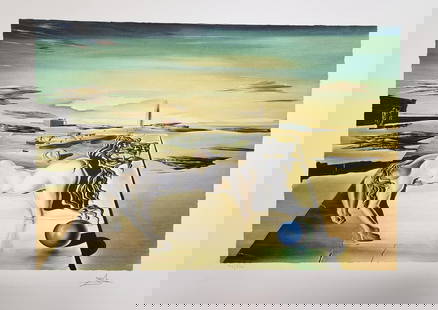 Salvador Dali, 'Invisible Sleeping Woman', Facsimile: Artist: Salvador Dali. Title: 'Invisible Sleeping Woman' Dimensions: 27 in. by 20in. Condition- Excellent Plate Signed and Numbered Type: Serigraph / Silk Screen on deckle edged paper Buyers Premium-