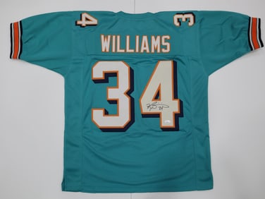 Ricky Williams Hand Signed Football Jersey JSA Authenticated Sports Memorabilia
