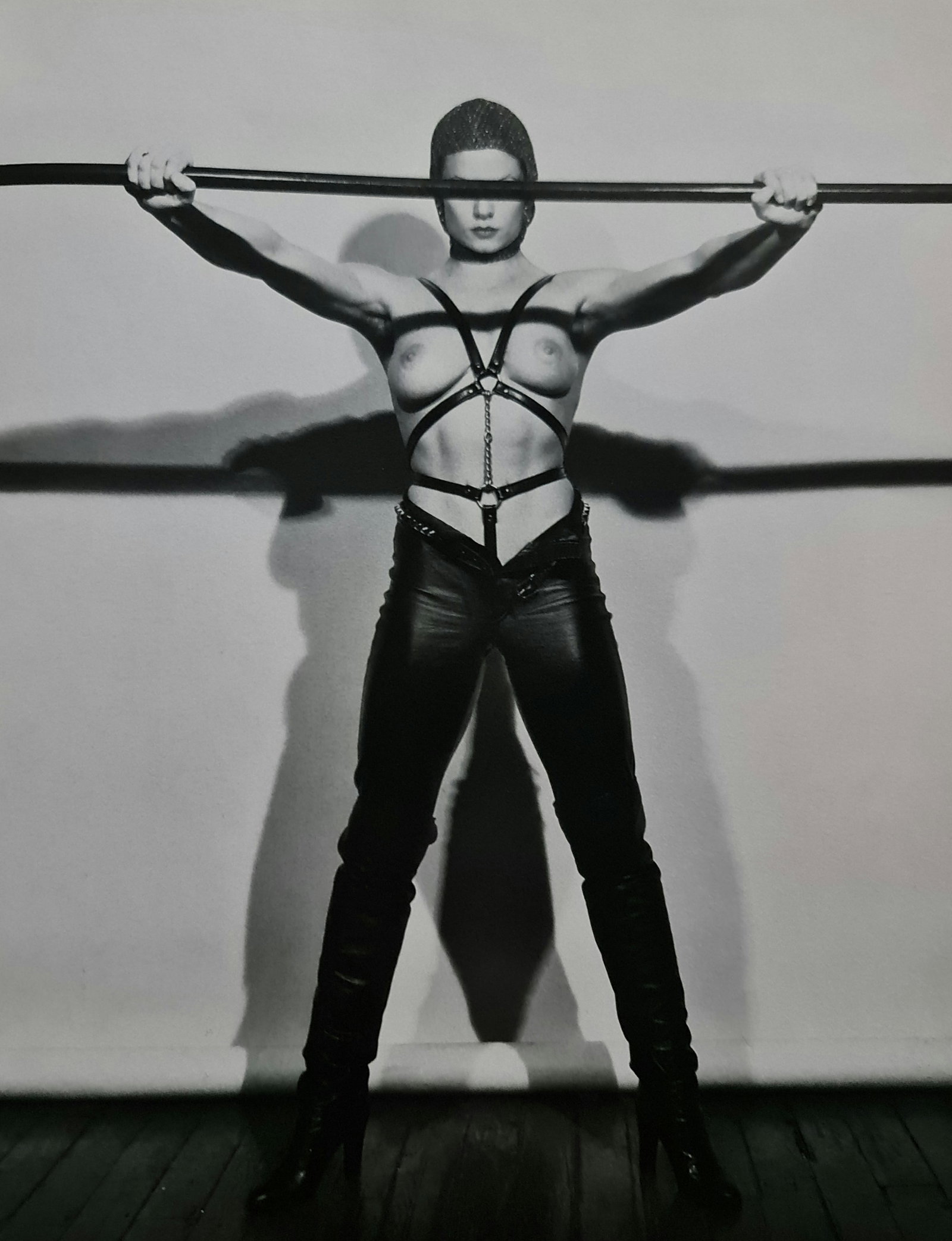 Robert Mapplethorpe, Lisa Lyon, 1982: Photographer: Robert Michael Mapplethorpe (1946-1989) was an American photographer, best known for his black-and-white photographs. His work featured an array of subjects, including celebrity portrait