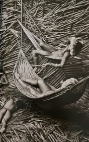 Sebastiao Salgado, Zo'e women collecting Urucum fruit, Para, Brazil, 2009
