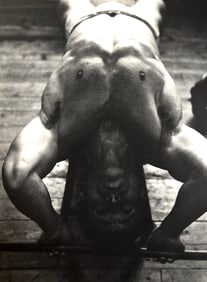 Tamotsu Yato, Hitoshi Kato At Japan Bodybuilding Center, Shibuya, Tokyo