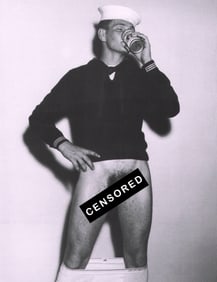 Bruce Bellas of Los Angeles, Nude Male Sailor, 1950s - 7.5"x9.5"