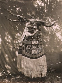 Edward S. Curtis, Fig.24 Edward S. Curtis, (Figure In Costume) Kwakiutl (Qagyuhl), 1914
