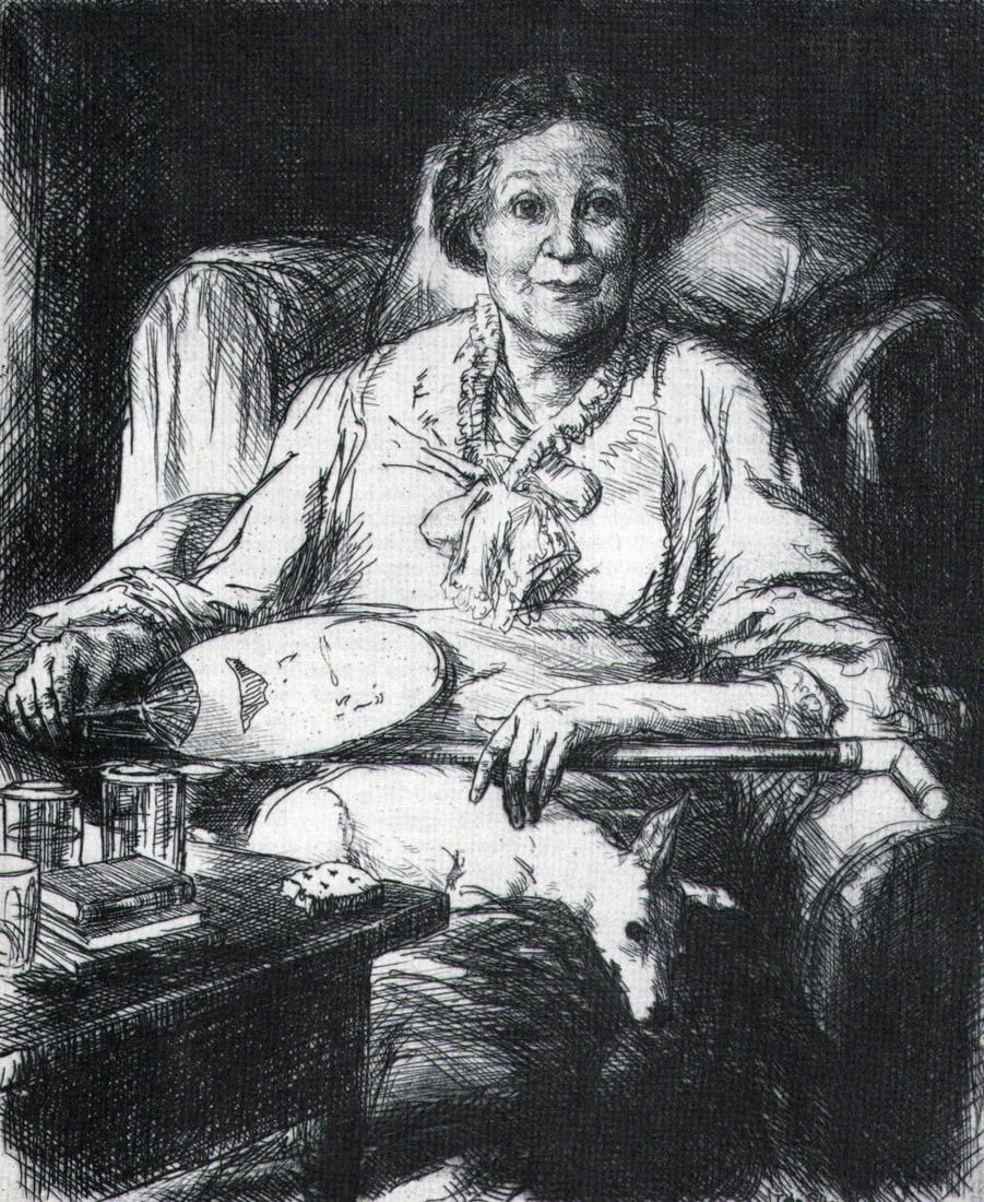 John Sloan, Mother, 1906: Artist: John Sloan Title: Mother Date Of Negative: 1906 Type Of Print: Vintage Photogravure/Lithograph, Printed from the original plate Date Of Print: 1939 (82 years old print) Paper: Medium weight, s