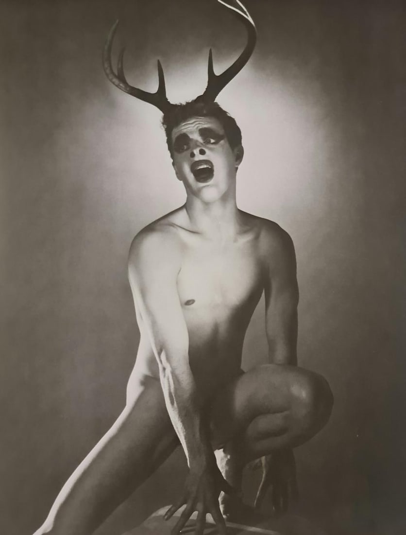 George Platt Lynes, Actaeon: Photographer: George Platt Lynes (American 1907 - 1955) - Internationally renowned photographic artist - best known for portraiture, fashion, dance & nude studies. Subject/Title: Actaeon Date Of Negat