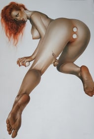 Hajime Sorayama 'Untitled' 1997 Offset Lithograph- Large Format