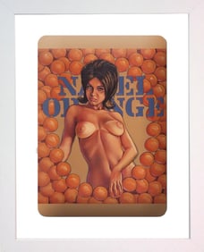Mel Ramos, 'Navel Orange' 2006, Enamel print on aluminum, Framed