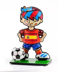 Romero Britto, 'Disney World Cup Soccer Player Spain', Resin Sculpture