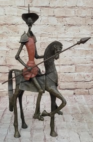 Salvador Dali (After) Don Quixote Bronze Sculpture