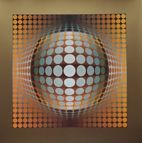 Victor Vaserely, VEGA-ZETT-2, 1971 Framed